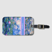 Monet - Water Lilies 1919 sjabloon Bagagelabel (Voorkant (horizontaal))