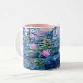 Monet: Water Lilies 1919 Tweekleurige Koffiemok (Voorkant links)