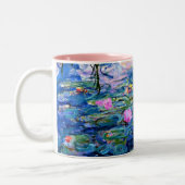 Monet: Water Lilies 1919 Tweekleurige Koffiemok (Links)