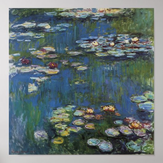 Monet Water Lilies Art Poster (Voorkant)