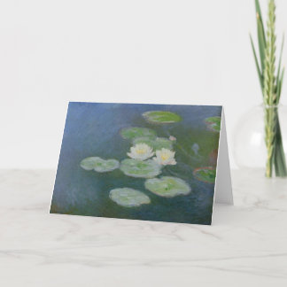 monet water-lilies-avond-effect-1899 bloemen bedankkaart