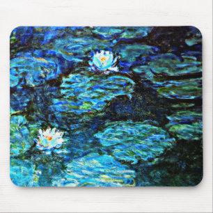 Monet - Water Lilies blauw Muismat