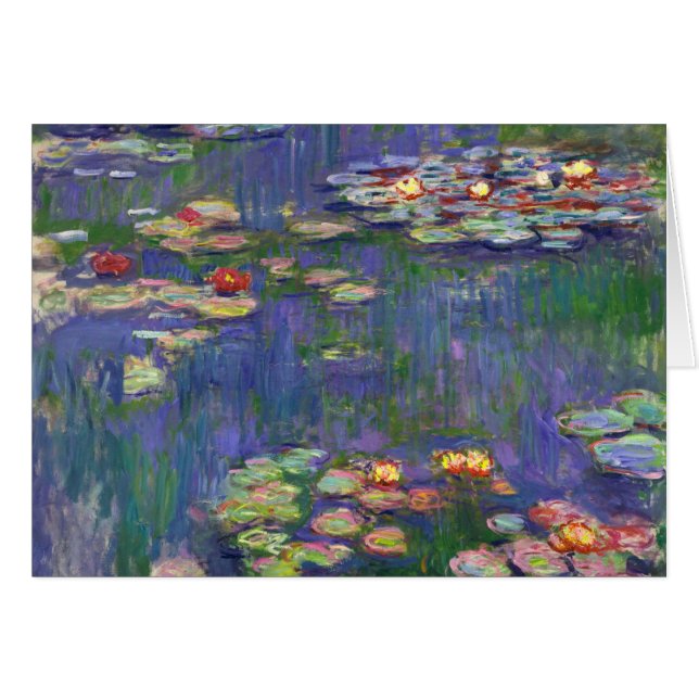 Monet Water Lilies Chef-d'oeuvre Peinture (Devant horizontal)