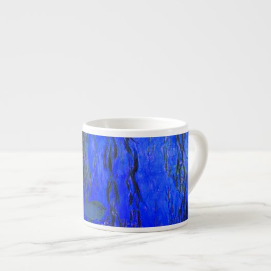 Monet Water Lilies en Wonende Wilde Branches Espresso Kop (Voorkant rechts)