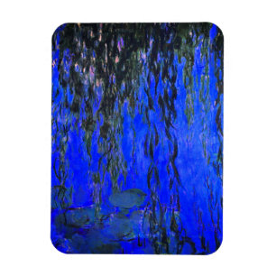 Monet Water Lilies en Wonende Wilde Branches Magneet