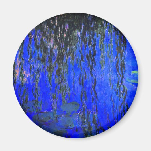 Monet Water Lilies en Wonende Wilde Branches Magneet (Voorkant)