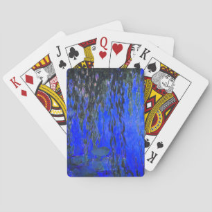 Monet Water Lilies en Wonende Wilde Branches Pokerkaarten