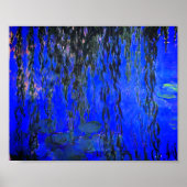 Monet Water Lilies en Wonende Wilde Branches Poster (Voorkant)