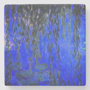 Monet Water Lilies en Wonende Wilde Branches Stenen Onderzetter