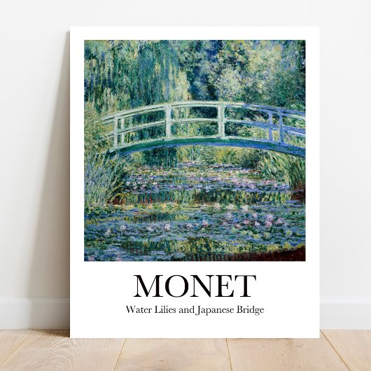Monet Water Lilies et Poster du pont japonais
