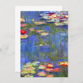 Monet Water Lilies Kaart (Voorkant / Achterkant)