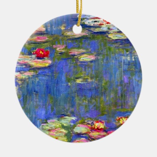Monet Water Lilies Keramisch Ornament (Voorkant)