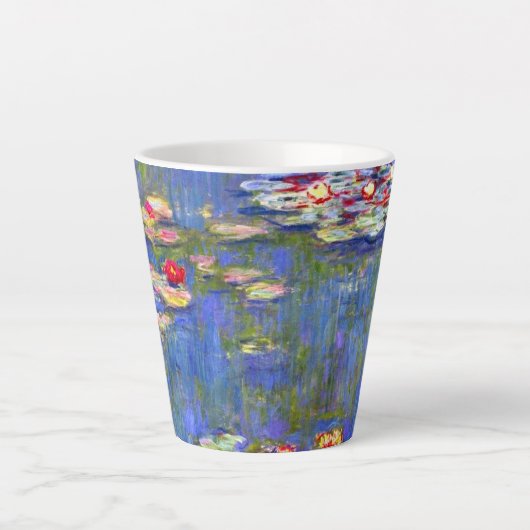 Monet Water Lilies  Latte Mok (Voorkant)