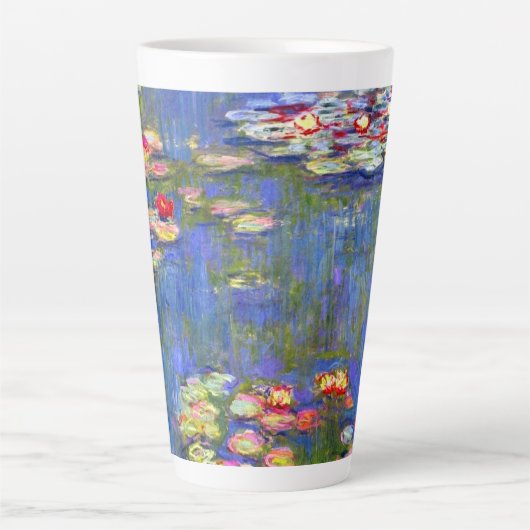 Monet Water Lilies Latte Mok (Voorkant)