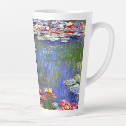 Monet Water Lilies Latte Mok (Rechts)