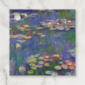Monet Water Lilies Masterstuk Schilderen Bedankjes Labels (Voorkant)