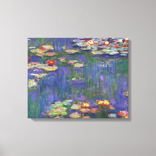 Monet Water Lilies Masterstuk Schilderen Canvas Afdruk (Voorkant)