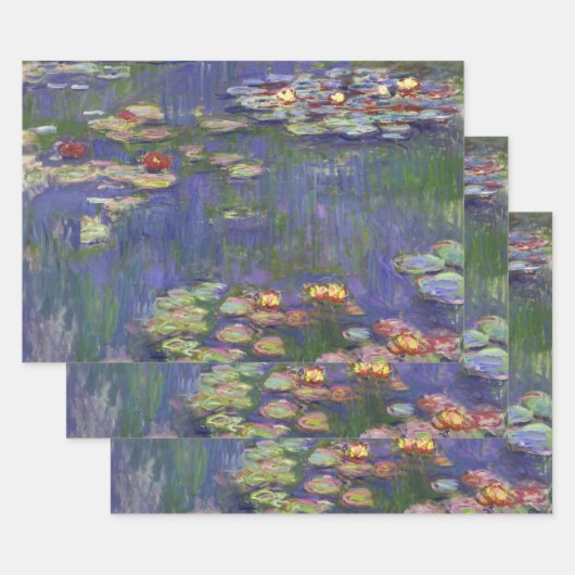 Monet Water Lilies Masterstuk Schilderen Inpakpapier Vel (Set)