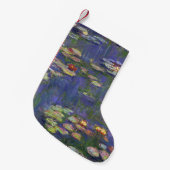 Monet Water Lilies Masterstuk Schilderen Kleine Kerstsok (Voorkant (Hangend))