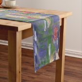 Monet Water Lilies Masterstuk Schilderen Korte Tafelloper (Voorbeeld)