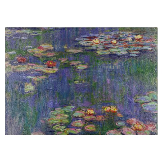 Monet Water Lilies Masterstuk Schilderen Snijplank (Voorkant)