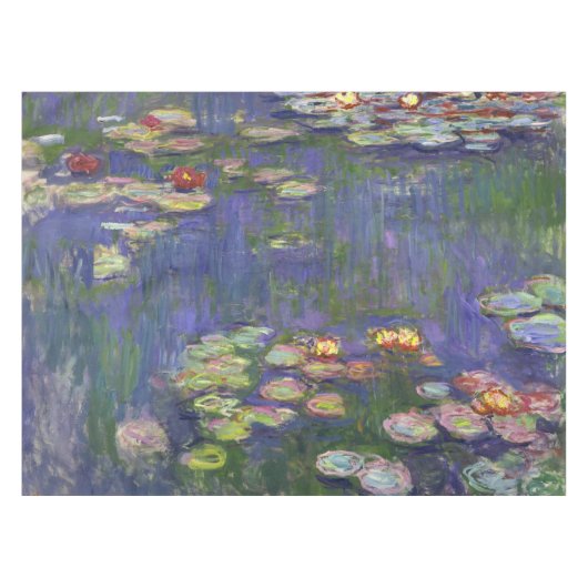 Monet Water Lilies Masterstuk Schilderen Tafelkleed (Voorkant (Horizontaal))