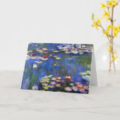 Monet Water Lilies Pond Kaart (Gele Bloem)