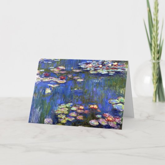 Monet Water Lilies Pond Kaart (Voorkant)