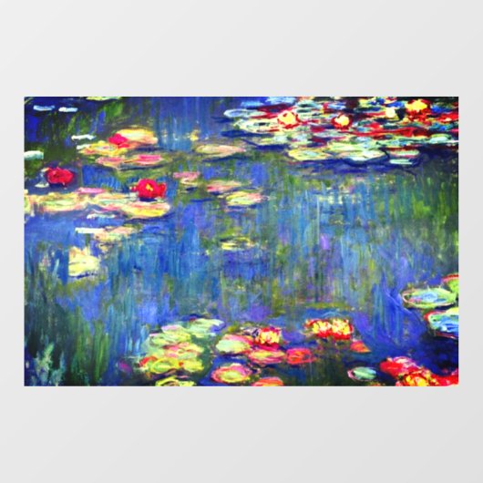 Monet Water Lilies Raamsticker (Vel)