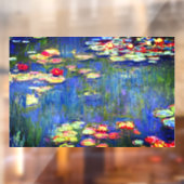 Monet Water Lilies Raamsticker (Vel 2)