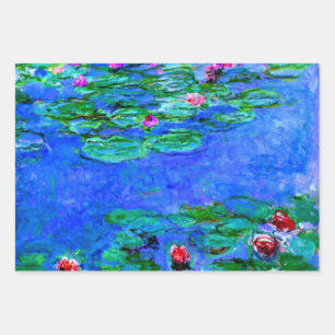 Monet - Water Lilies reeks, populaire illustraties Inpakpapier Vel