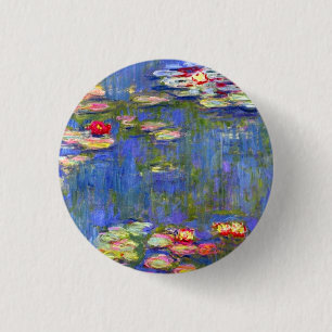 Monet Water Lilies Ronde Button 3,2 Cm