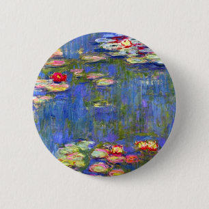 Monet Water Lilies  Ronde Button 5,7 Cm
