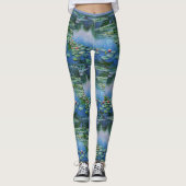 Monet Water Lillies Belle aquarelle Leggings (Devant)