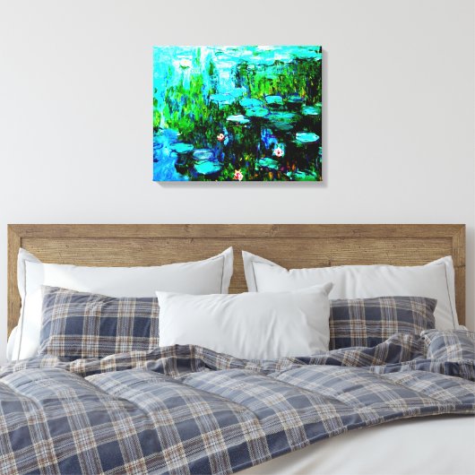 Monet Water Lillies Canvas (Insitu (Slaapkamer))