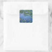 Monet Water Lillies Vierkante Sticker (Tas)