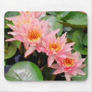 "Monet" Water Lily Cluster Mousepad Muismat