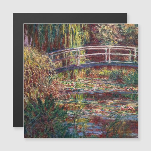 Monet - Water Lily Pink Harmony Magnetic Kaart (Voorkant / Achterkant)