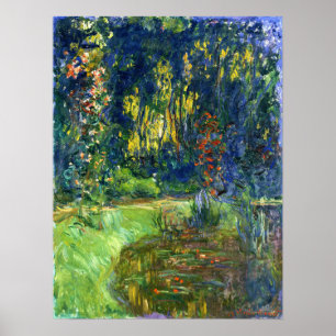 Monet - Water Lily Pond bij Giverny 1919 Poster