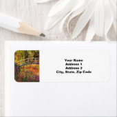 Monet Water Lily Pond en Water Irises Etiket (Insitu)