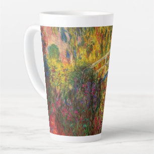 Monet Water Lily Pond en Water Irises Latte Mok