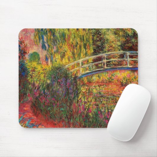 Monet Water Lily Pond en Water Irises Muismat (Met muis)