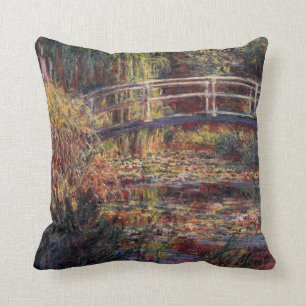 MONET Water Lily Pond Pillow Symphony in Roos Kussen