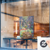 Monet Water Lily Pond Raamsticker (Cafe Raam)