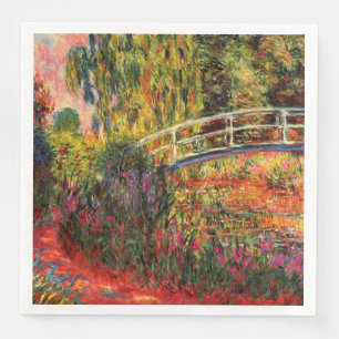 Monet - Water Lily Pond, Water Irises Servetten