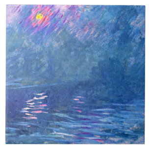 Monet - Water Loo Bridge, beroemd schilderij Tegeltje