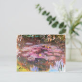 MONET Water Lys 1917 Carte postale (Debout devant)