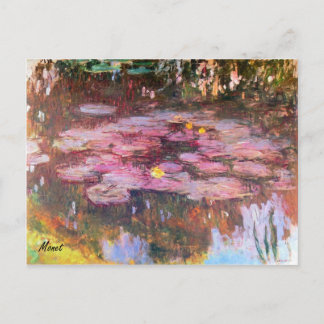 MONET Water Lys 1917 Carte postale