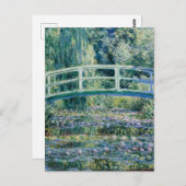 Monet - Watergalgen en Japanse brug Briefkaart (Voorkant / Achterkant)