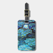 Monet - Watergelilies (blauw) Bagagelabel (Voorkant verticaal)